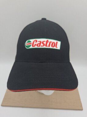 Castrol Helm Adjustable Hat – Black & Red – New Without Tags